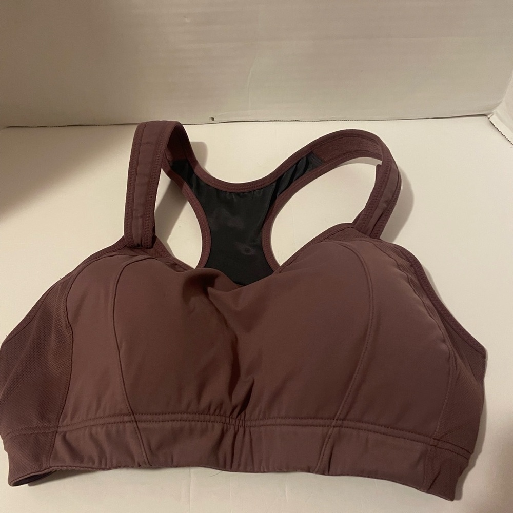 Syrokan Sports Bra Women's Size 34D Plum Purple Adjustable Supportive Straps